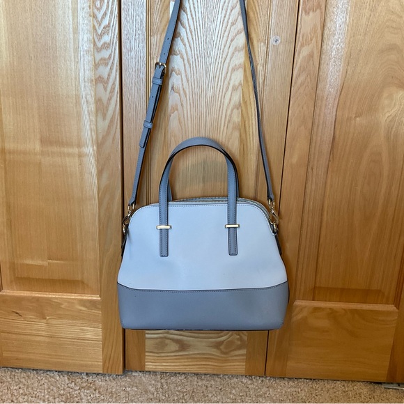 Kate Spade Two-Tone Gray Satchel - Picture 2 of 5